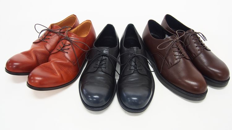 PADRONE DERBY PLAIN TOE SHOES / ãã¼ãã¼ãã¬ã¼ã³ãã¥ã·ã¥ã¼ãº